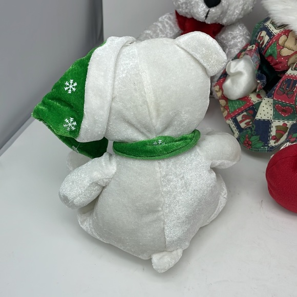 Lot of 4 Christmas Plush Stuffed Animals / Doll Plush - Picture 3 of 13